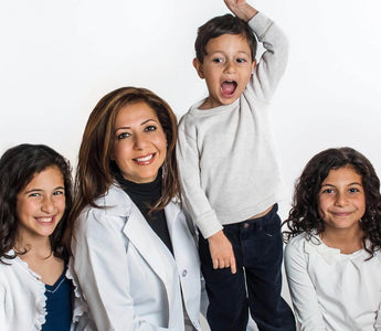 oogiebear founder Dr. Nina Farzin and her children