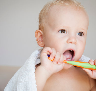 Baby's First Toothbrush - Baby Boy | oogiebear 