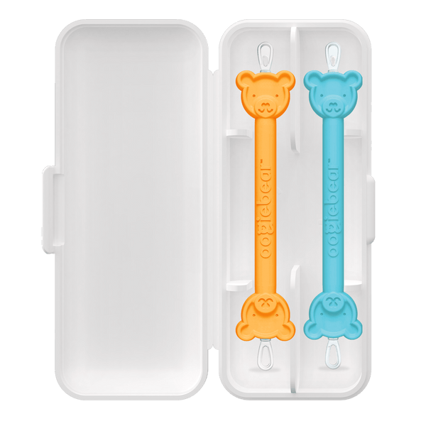 oogiebear booger picker 2-pack — dual-ended baby nose & ear cleaner