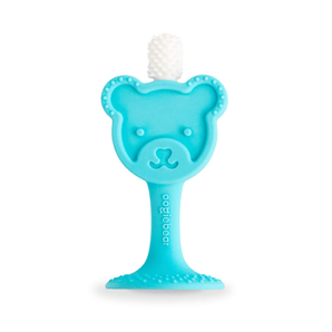 oogiebear 360° baby training toothbrush & teether — soft silicone (3+ months)
