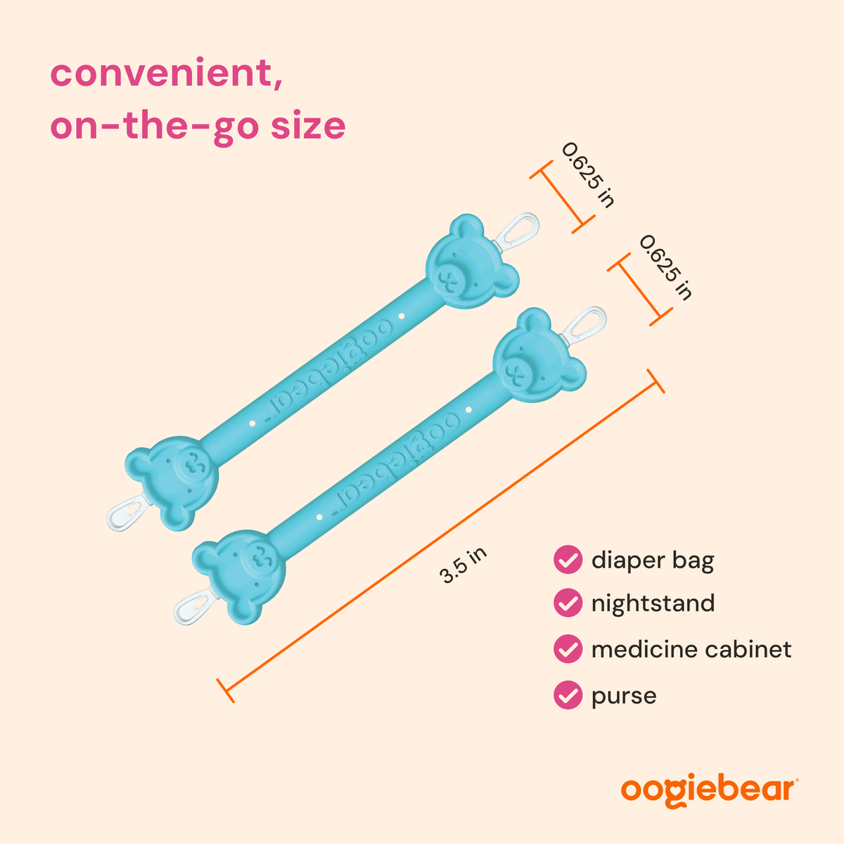 oogiebear booger picker 2-pack — baby nose & ear cleaner