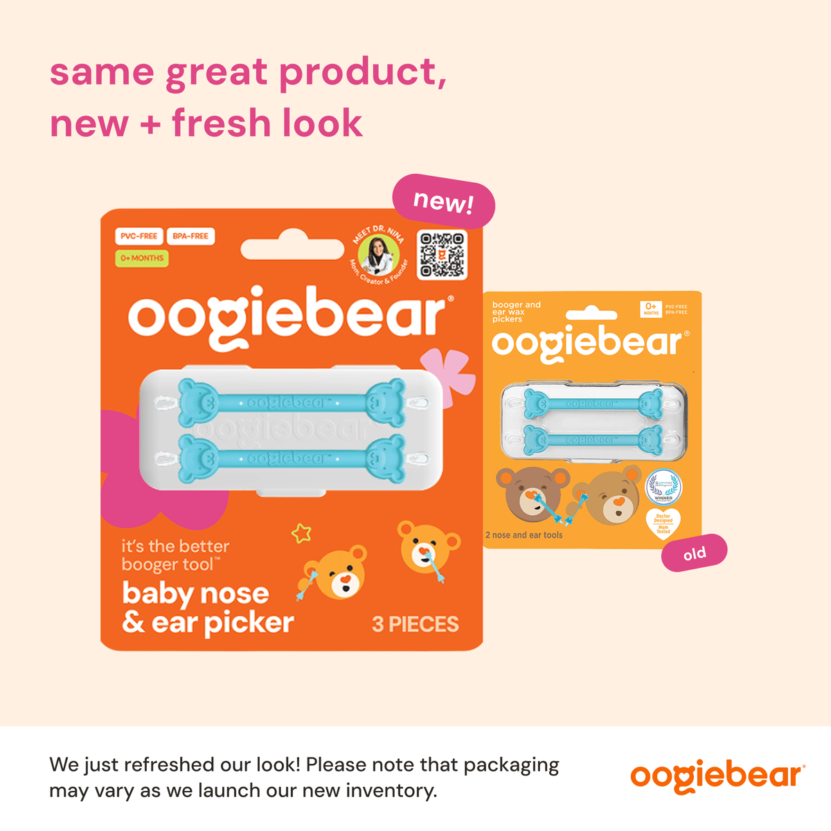 oogiebear booger picker 2-pack — baby nose & ear cleaner