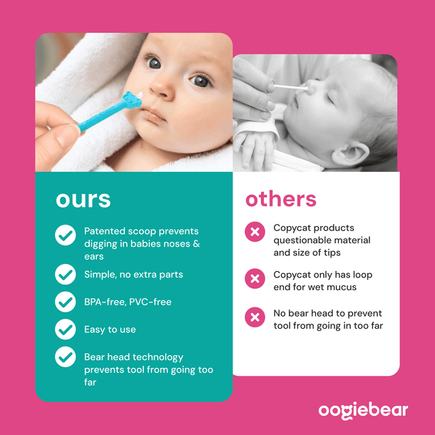 oogiebear booger picker 2-pack — baby nose & ear cleaner
