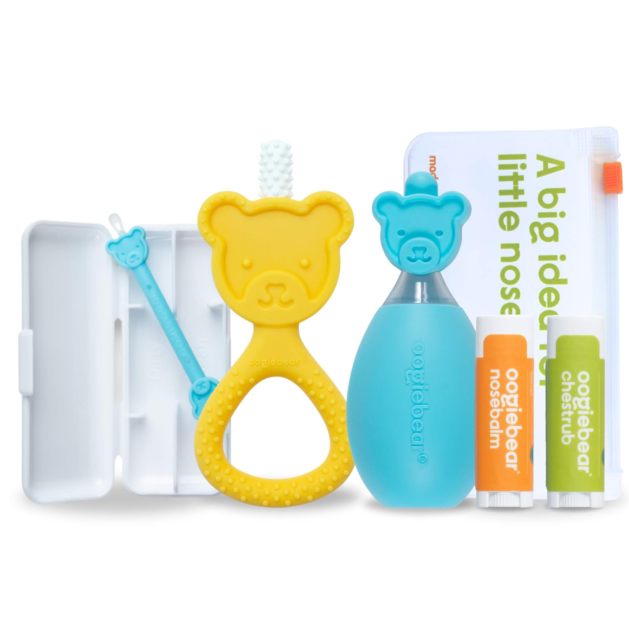 oogiebear comfy beginnings kit comes with 4 products in one great bundle for new parents!