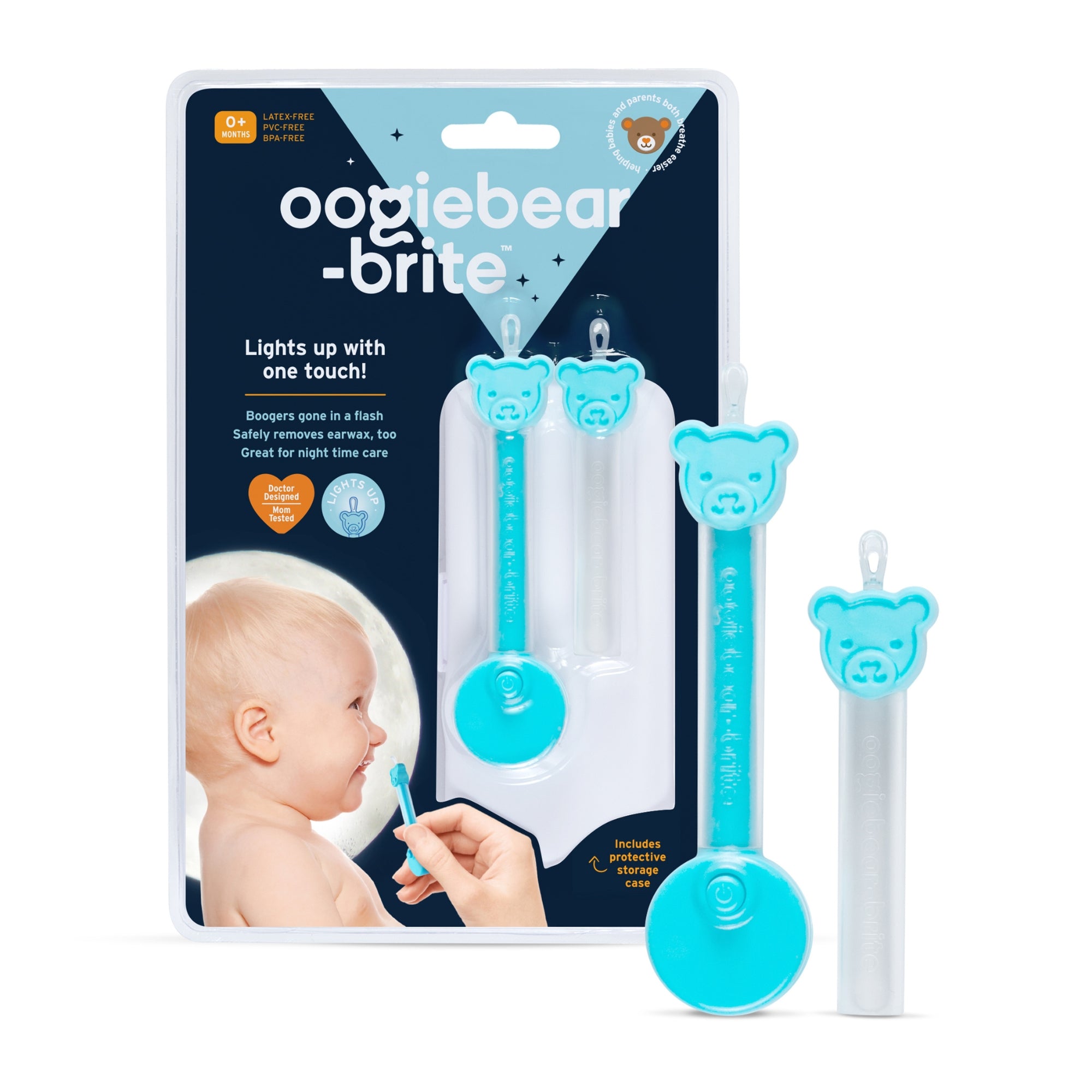  oogiebear Chest rub and Nose Balm - Gentle Infant Care kit with  a chestrub and nosebalm (0.2 Ounces Each) with Travel Pouch : Baby