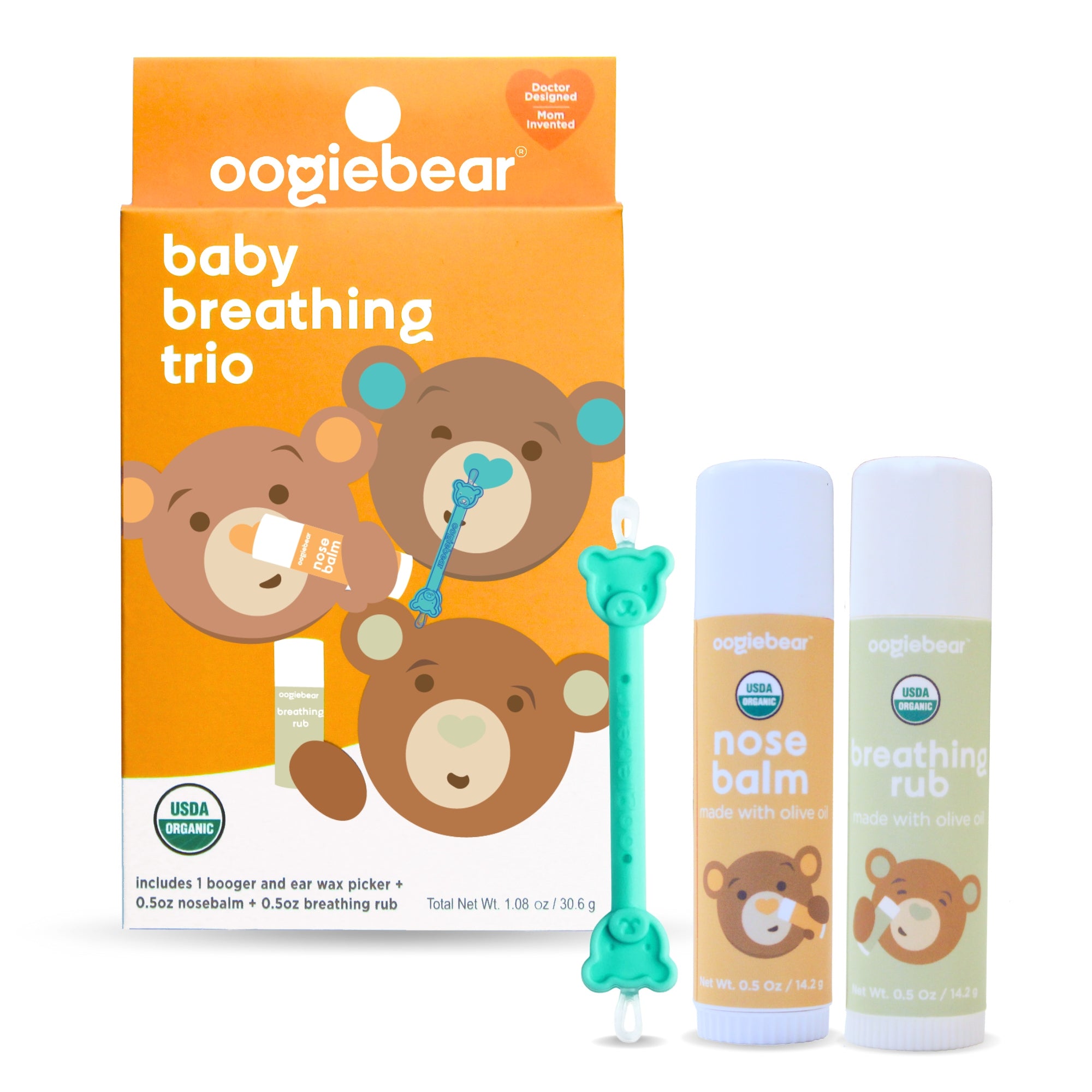 oogibear breathing trio perfect for sick or congested babies